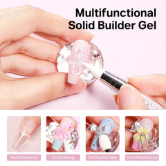 MIZHSE 3D nail gel white for crisp sculpted nails