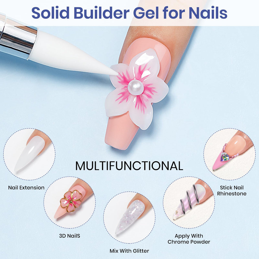 MIZHSE 3D nail mold kit for creating raised nail art accents.