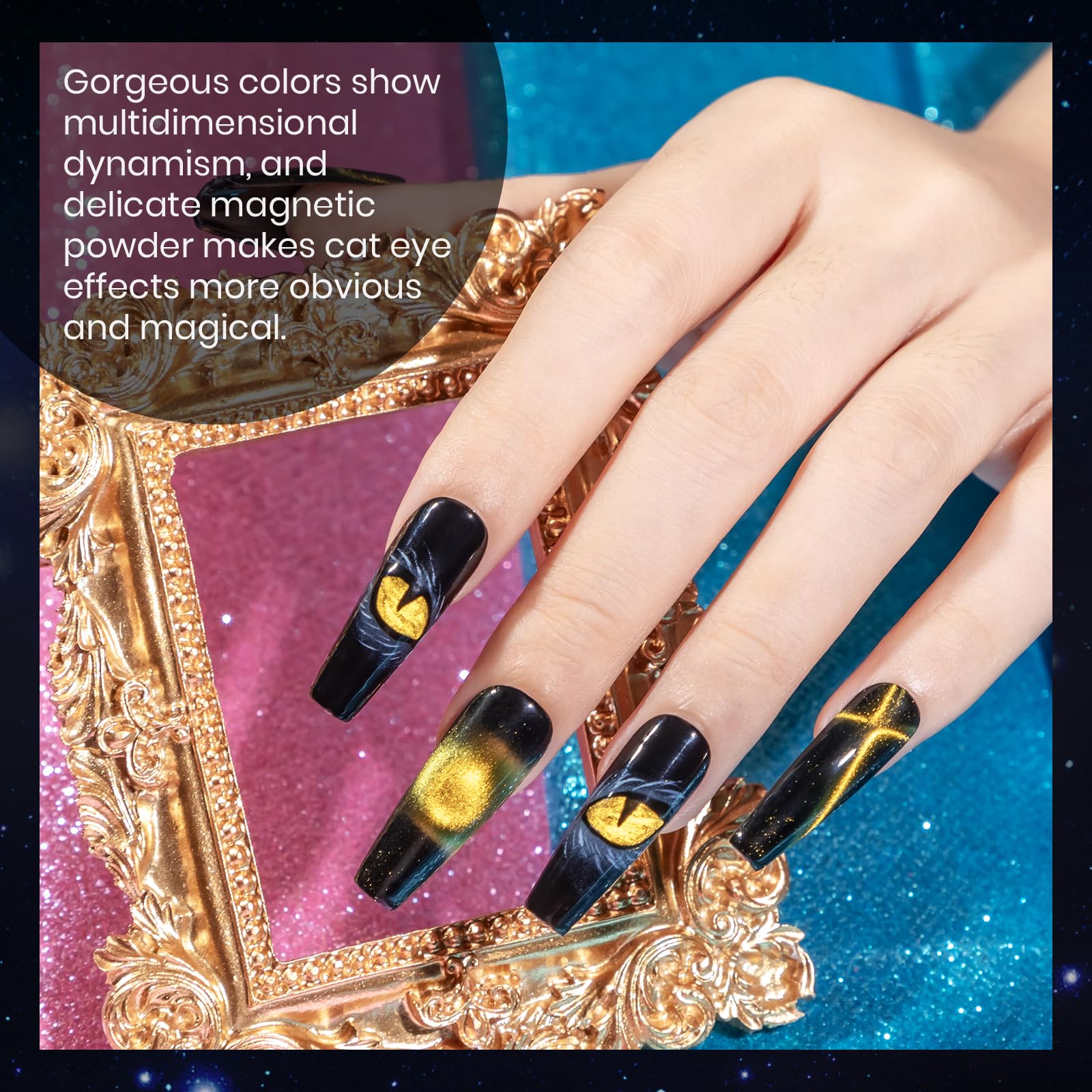 MIZHSE color swatches collection displaying seven hues for versatile nail art looks.