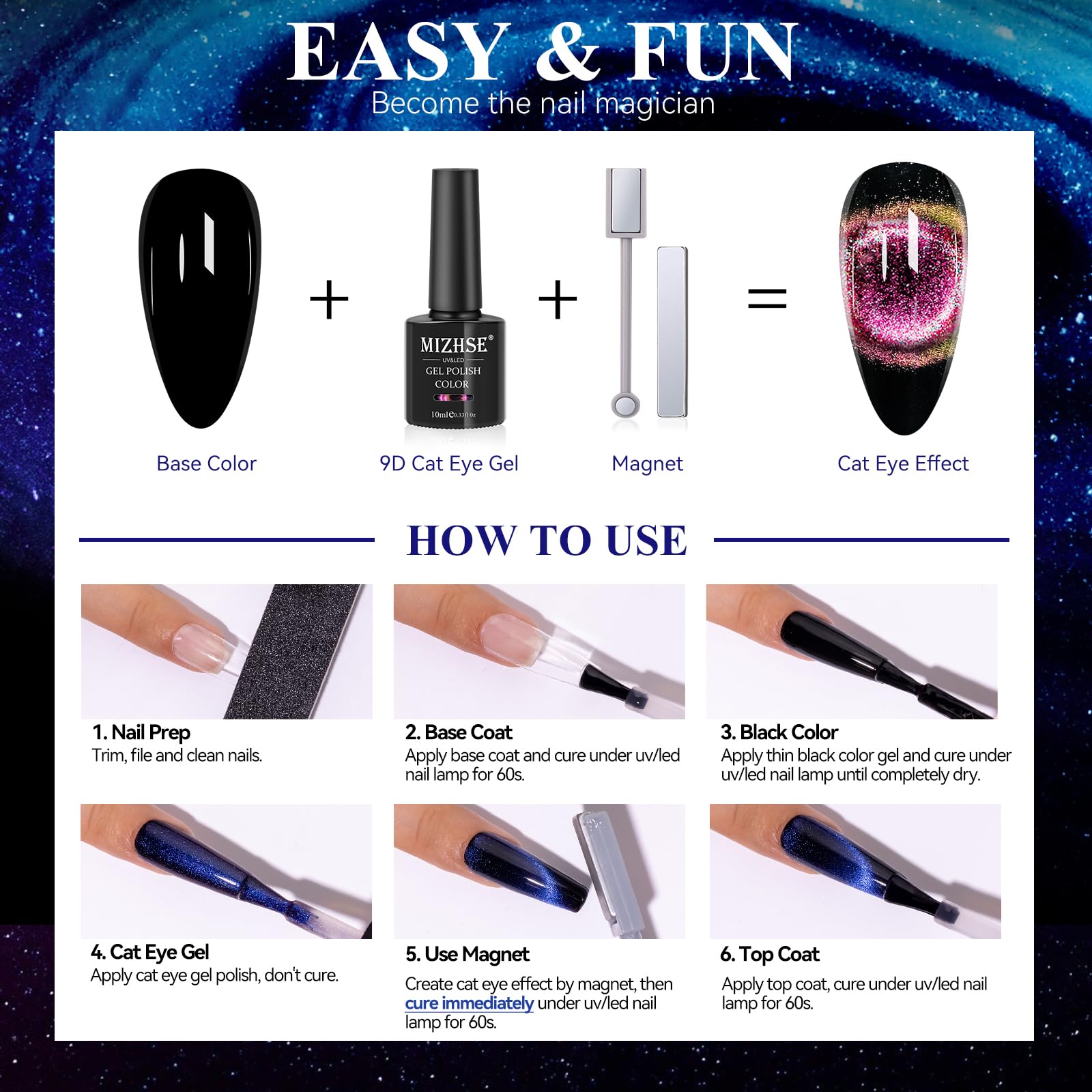 MIZHSE easy-application kit enables salon-like results at home.
