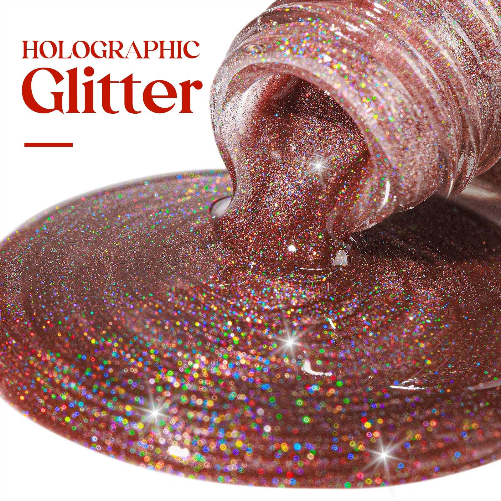 MIZHSE holographic nail polish supports longer wear with base and top coats