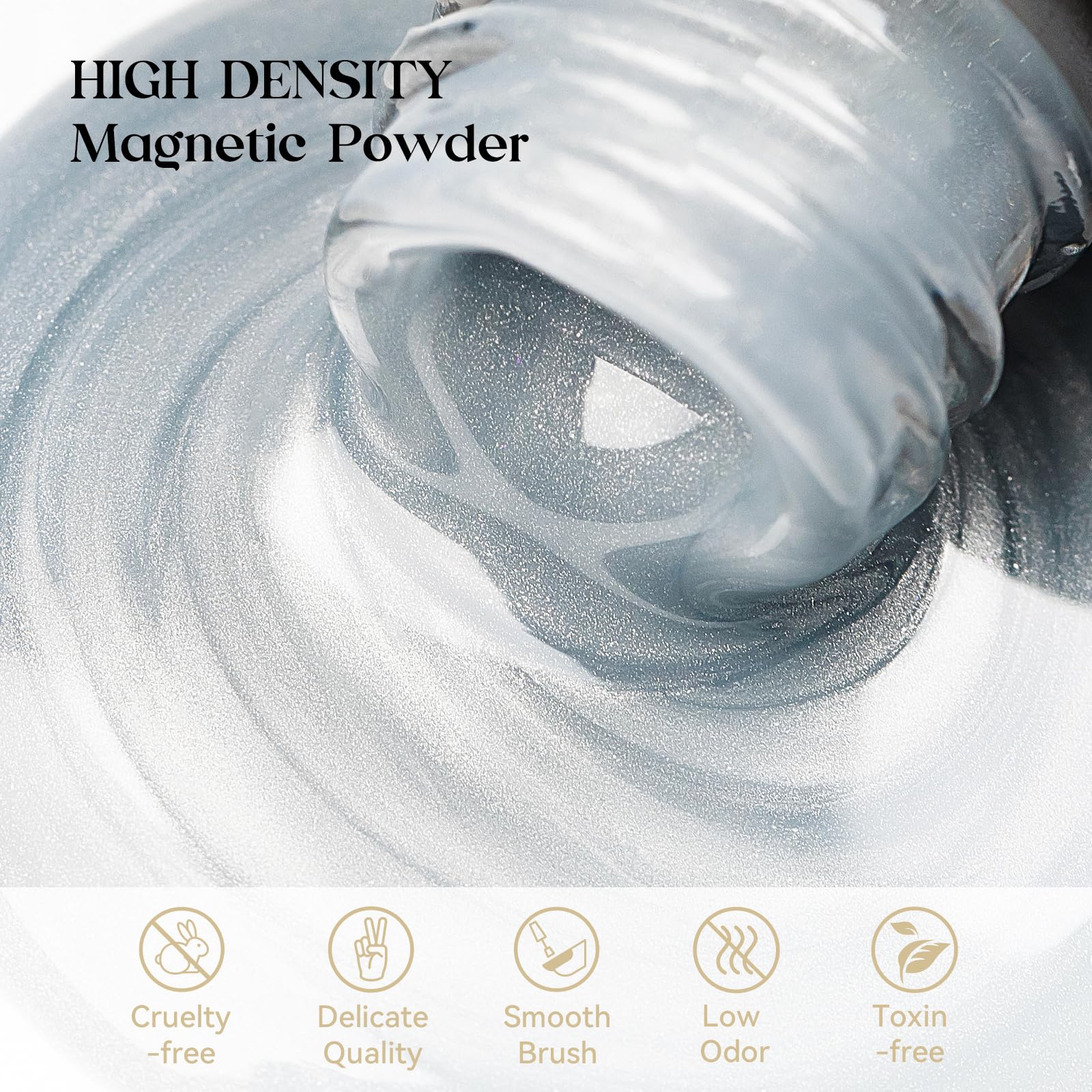 MIZHSE Moonlight cat-eye gel colors 8-pack displayed for versatile DIY nail art.