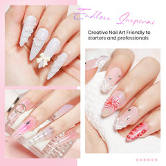 MIZHSE nail-forms 36pcs close-up for easy extension and shaping.