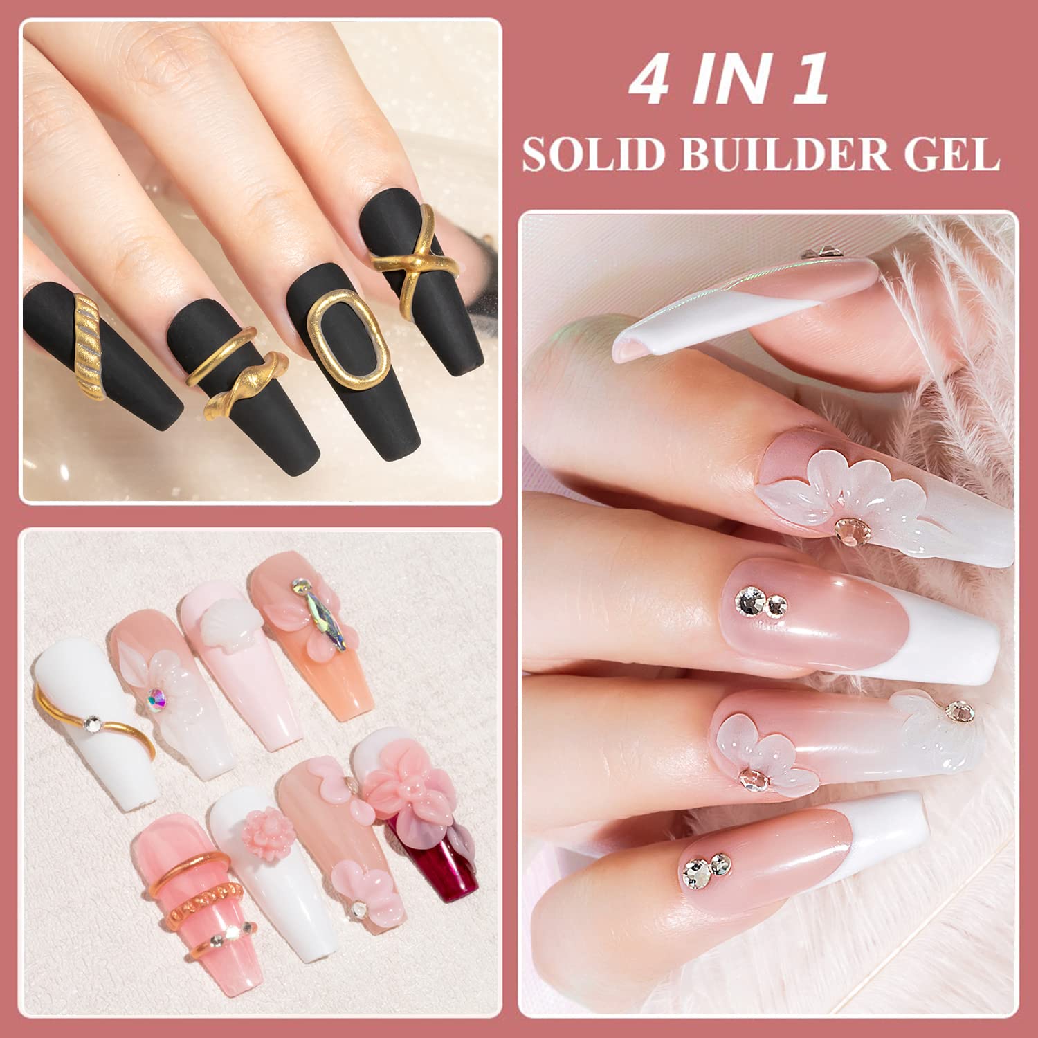 MIZHSE kit includes 36 nail tips for length customization