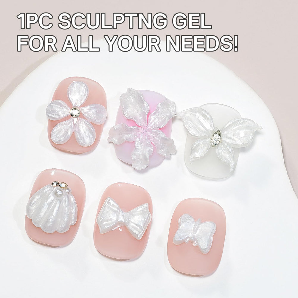 MIZHSE Pearl 3D gel dual-end pen enables precise shaping during sculpting.