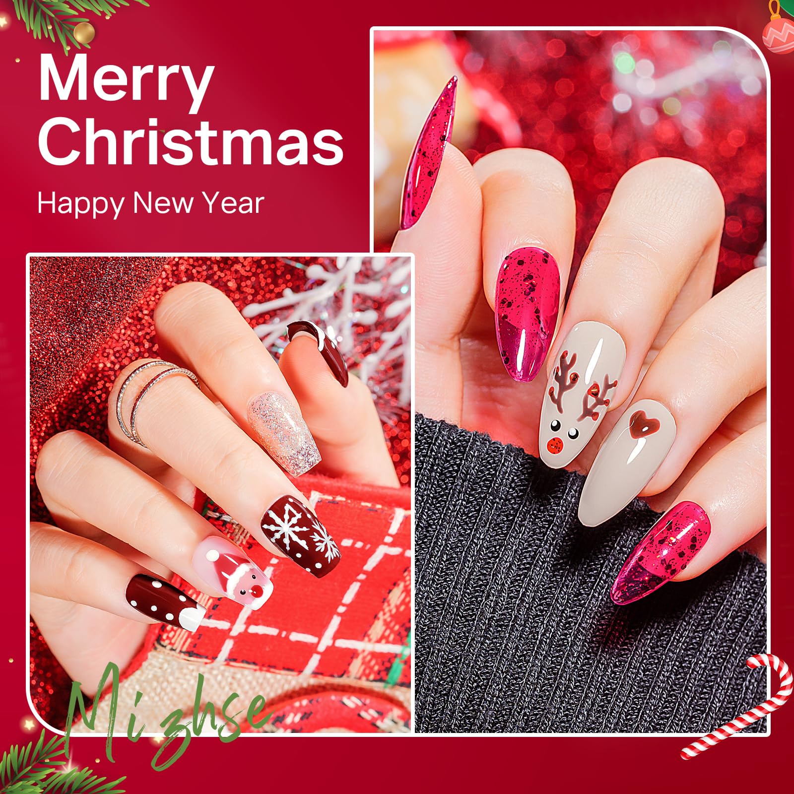 MIZHSE polish bottle closeup shows glossy finish and quick-dry formula