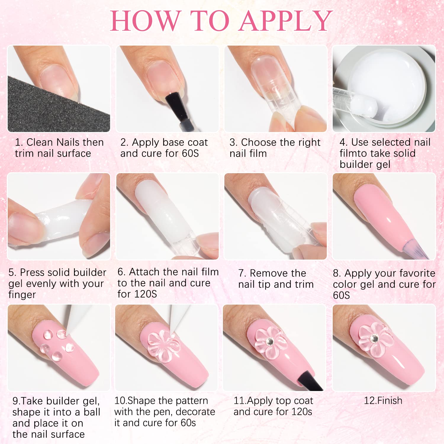 MIZHSE soft-texture builder gel that can be shaped into multiple forms