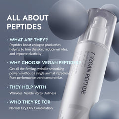 MIZON 7-Peptide Booster Serum texture swatch shows a light, fast-absorbing formula.
