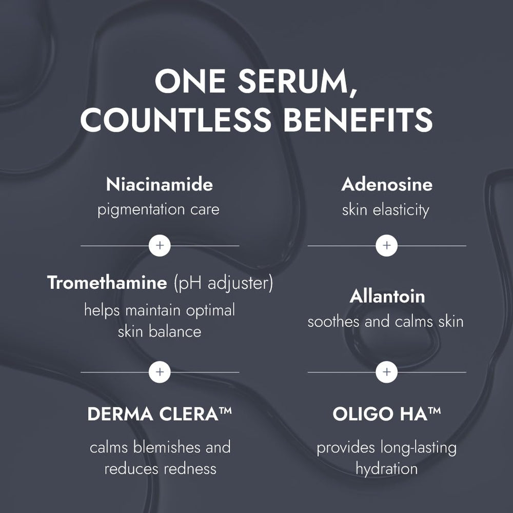 MIZON 7-Peptide Booster Serum on a vanity, ready for daily routine.