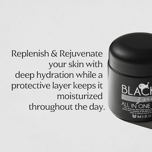 MIZON Black Snail mucin filtrate jar looks premium and nourishing.