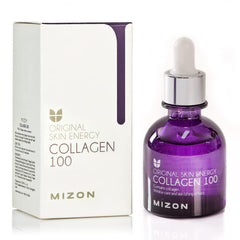 MIZON Collagen 100 ampoule bottle highlights concentrated marine collagen for firmer, more resilient skin.
