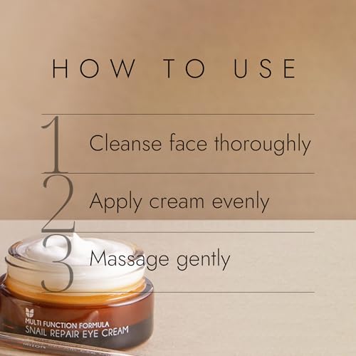 MIZON Snail Line Eye Cream for dry skin daily use.