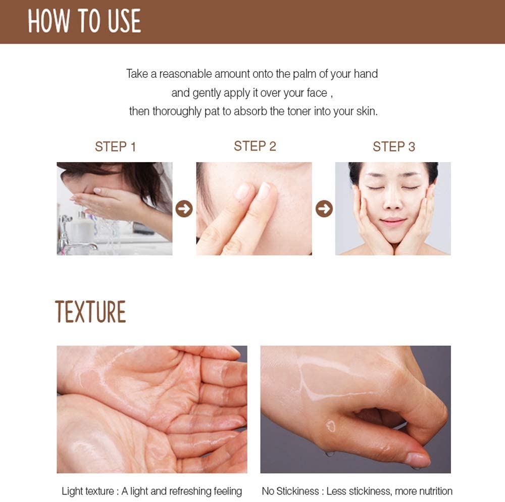 MIZON Snail Repair Toner routine steps image showing easy daily use.