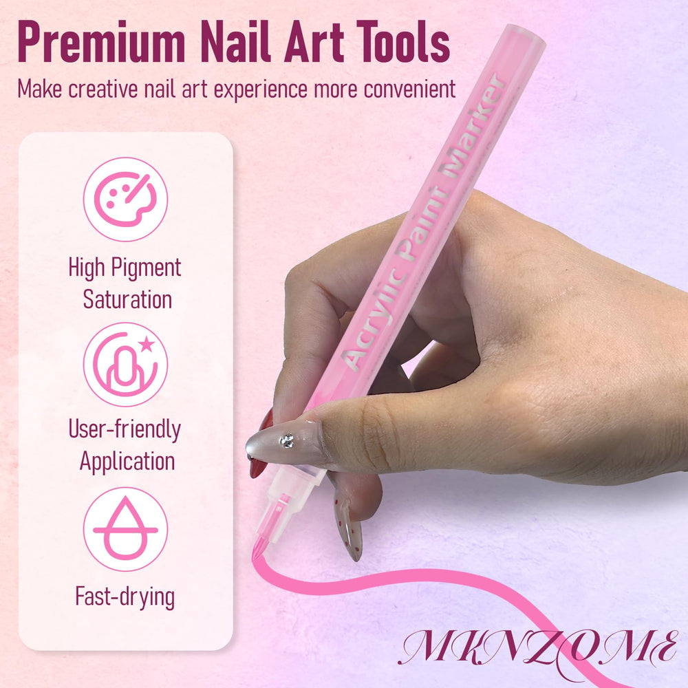 MKNZOME ergonomic grip for comfortable extended nail art sessions