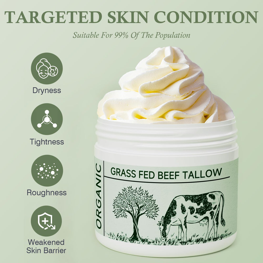 mkzea beef tallow body application on arm demonstrates versatile moisture for the whole body