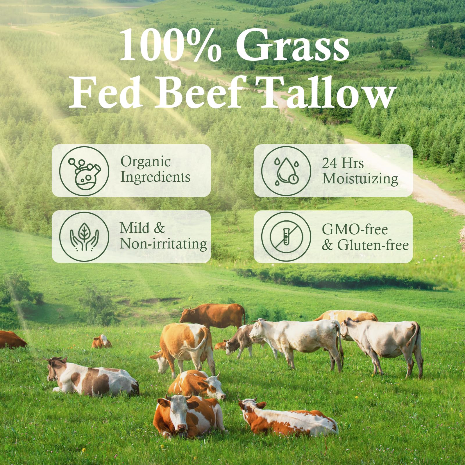 mkzea grass-fed-beef-tallow-ingredients-label showcases natural fatty acids for moisturized skin