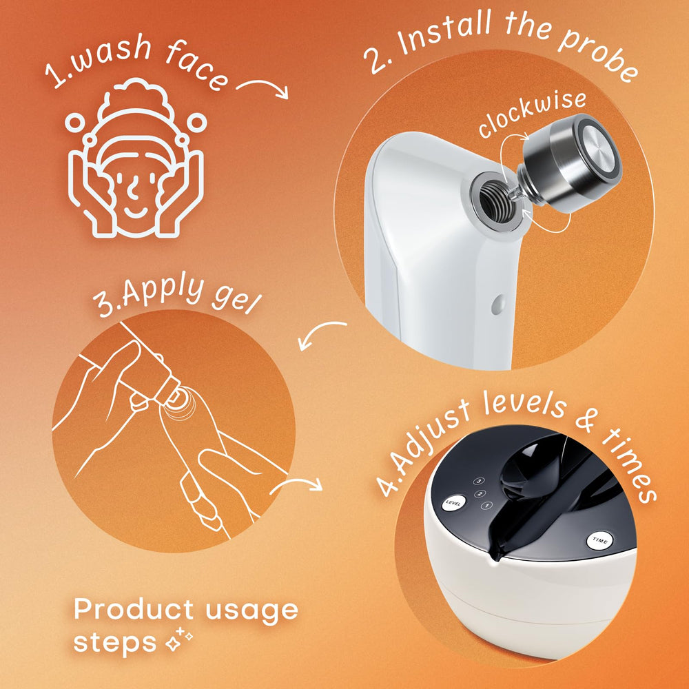 MLAY night-time routine with RF machine for relaxing care.
