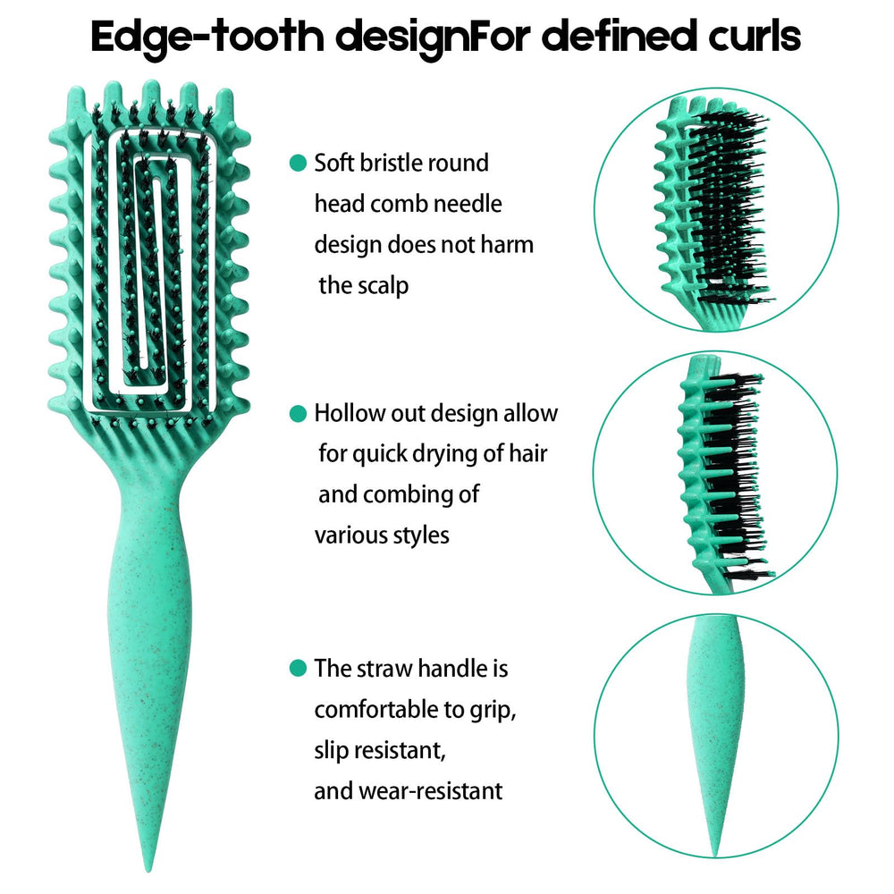 MMBVSZ Candybrush bristle layout supports gentle detangling with reduced pulling.