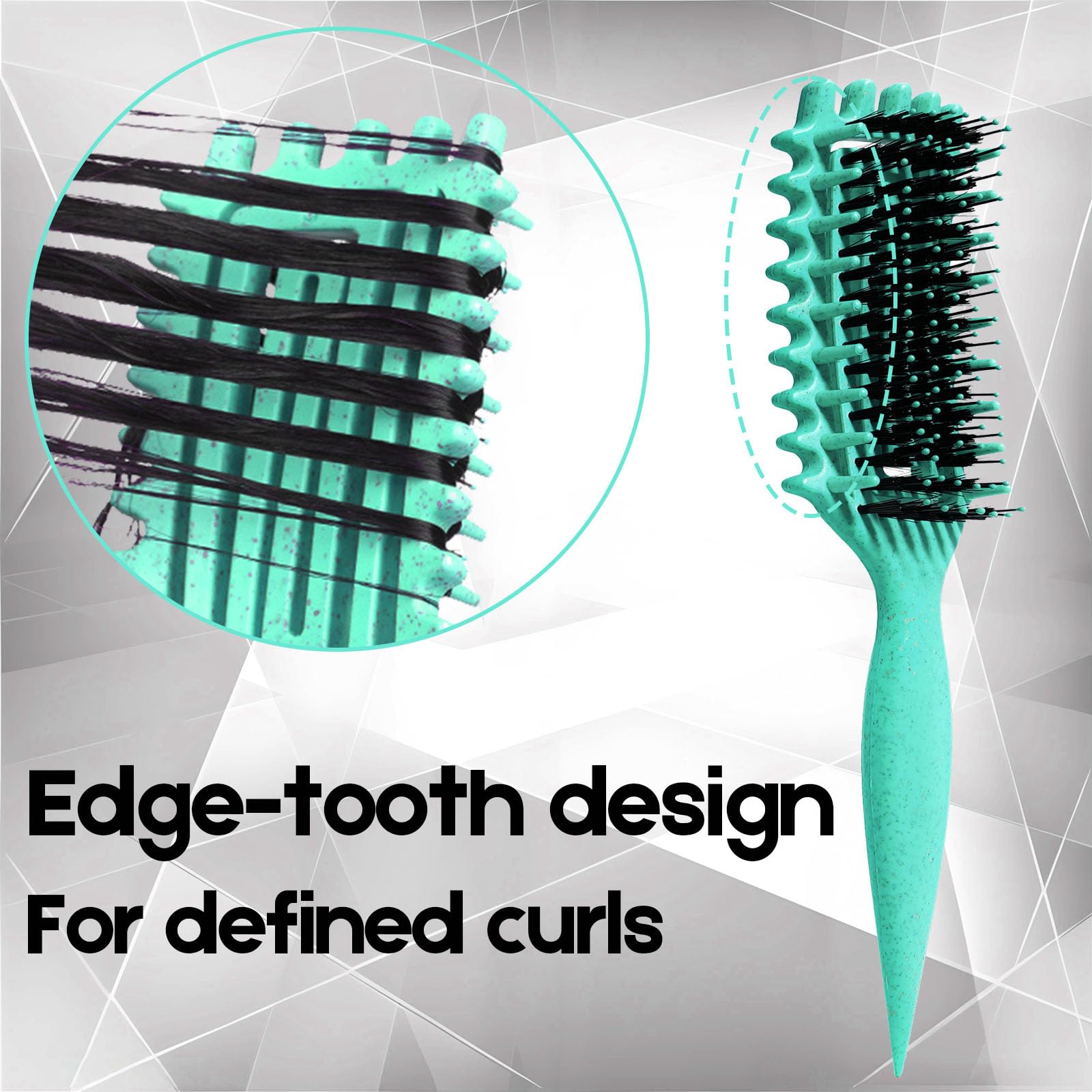 MMBVSZ Candybrush vented lightweight ABS design glides through hair softly.