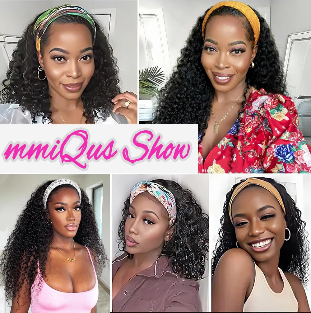 mmiQus headbands included with wig packaging display