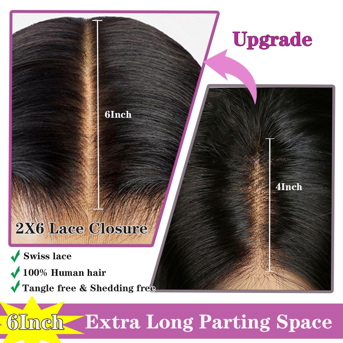Mnador straight texture provides sleek shine for professional looks