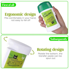 MO MOLONG stencil gel in use for precise stencil transfer