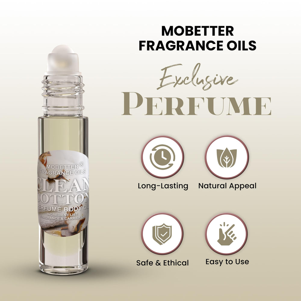 MOBETTER Clean Cotton uses 100% fragrance oil for premium purity.
