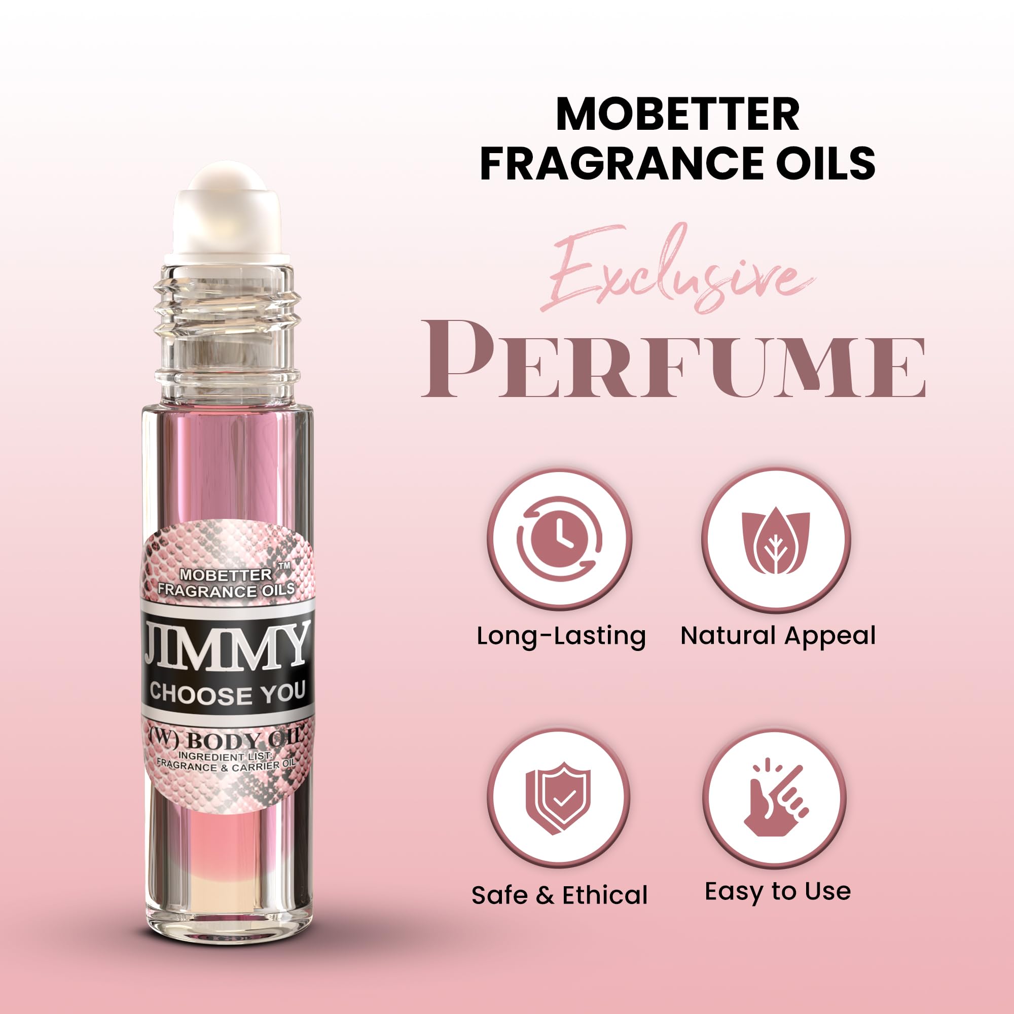 MOBETTER Fragrance Oils Jimmy Choose You Women lifestyle shot for daily fragrance ritual inspiration.