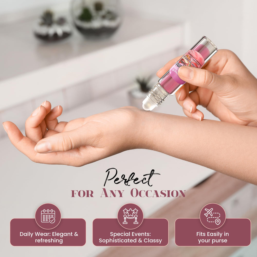 MOBETTER FRAGRANCE OILS packaging display emphasizes compact travel friendly size