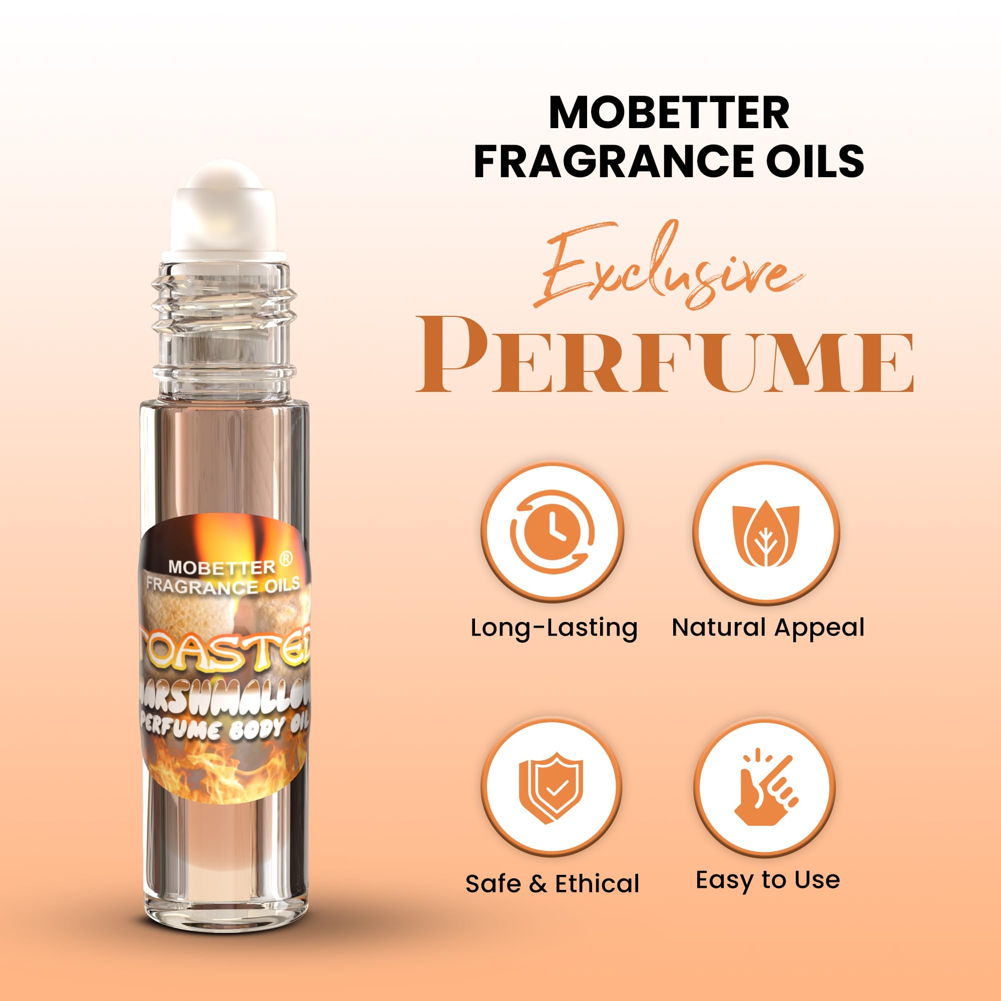 MOBETTER FRAGRANCE OILS Toasted Marshmallow packaging on travel-ready display.