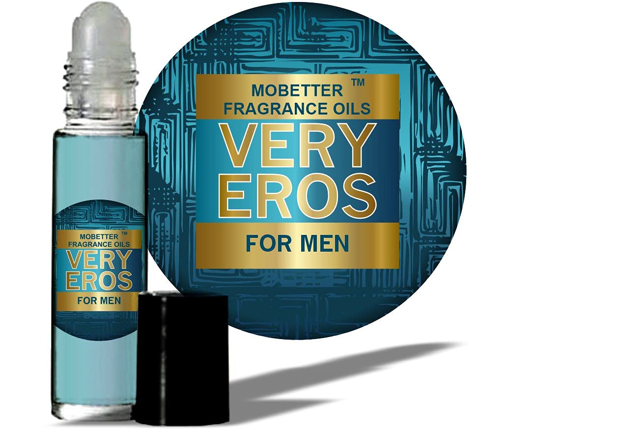 MOBETTER FRAGRANCE OILS Very Eros men bottle shows lasting aroma for all-day confidence.