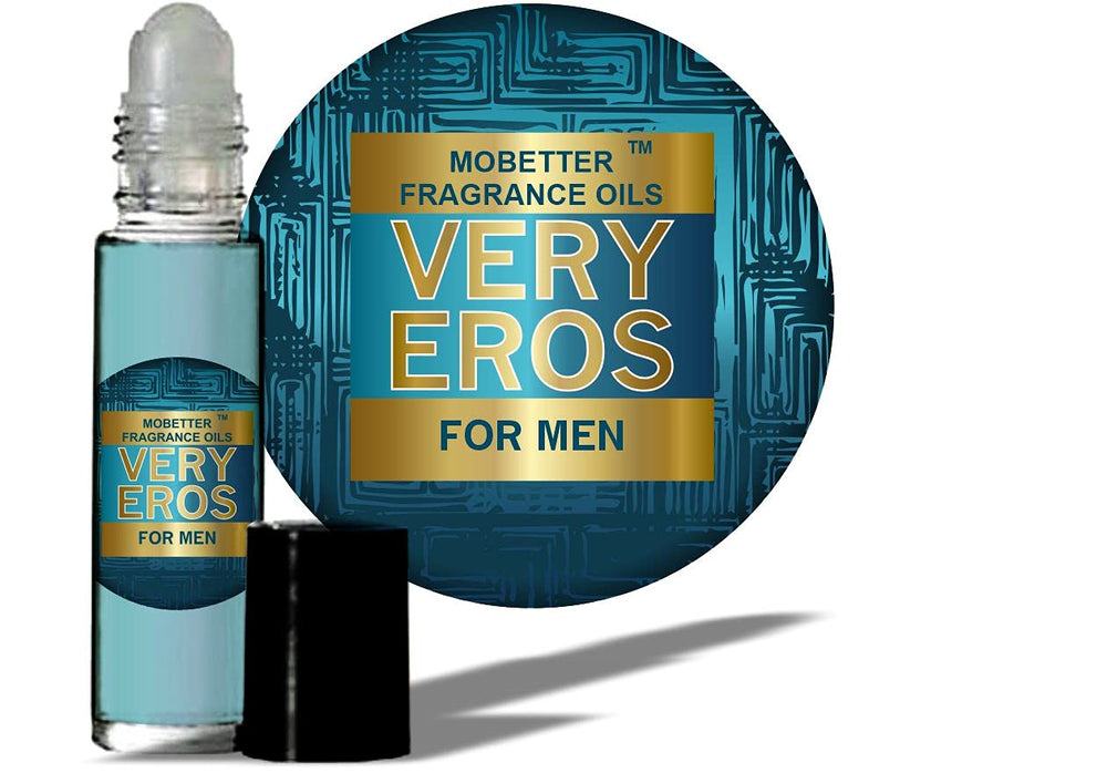 MOBETTER FRAGRANCE OILS Very Eros men bottle shows lasting aroma for all-day confidence.