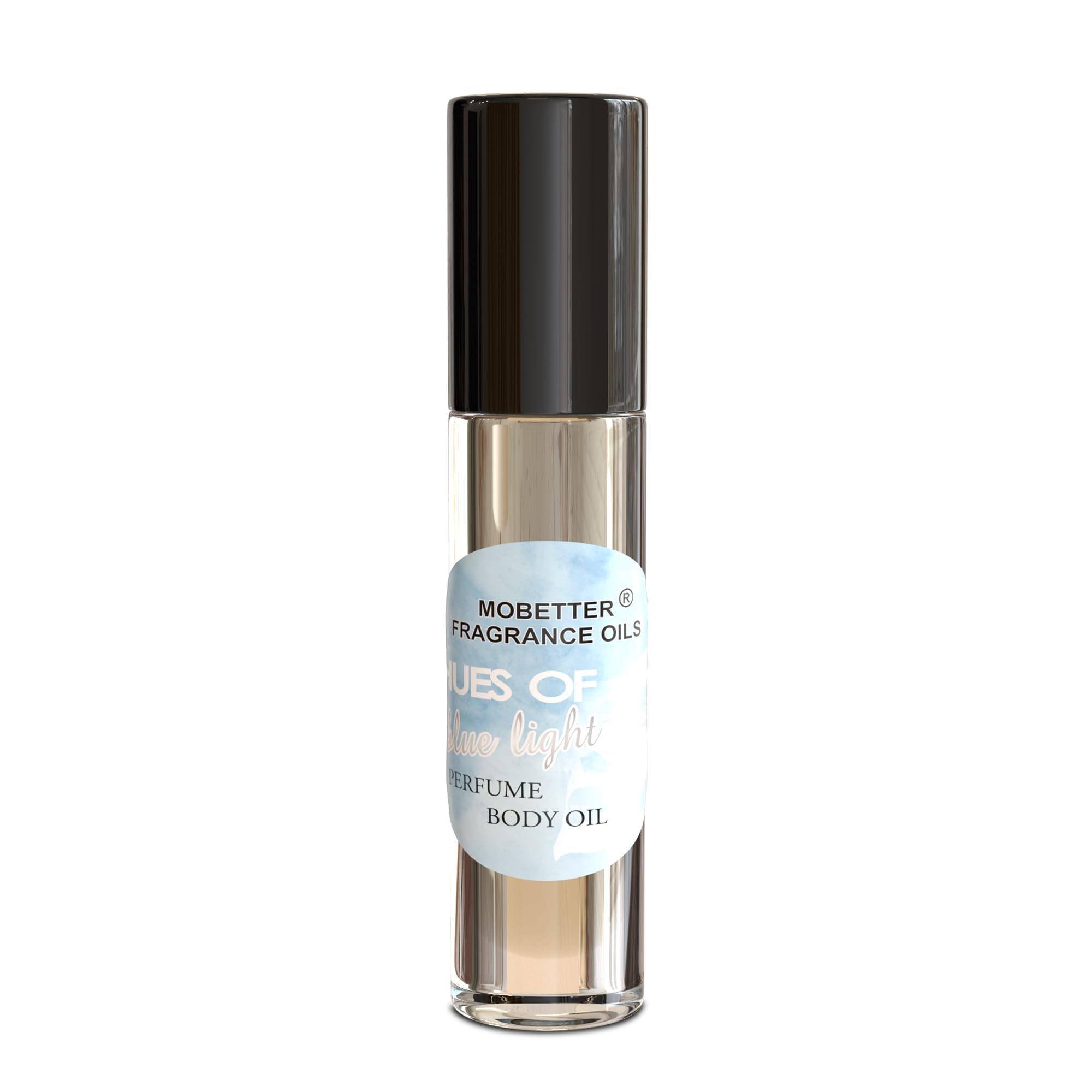 Mobetter Hues Blue Light fragrance swirl hints at floral fruity notes.