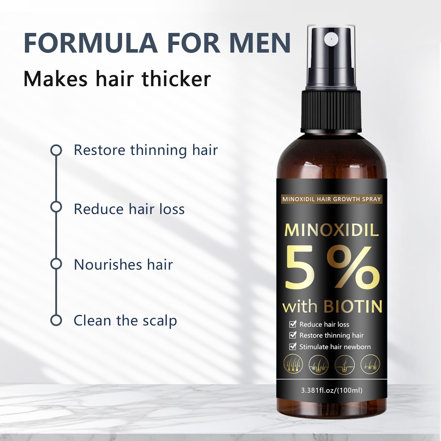 MOC LINK Minoxidil biotin closeup highlights nourishing formula for stronger strands