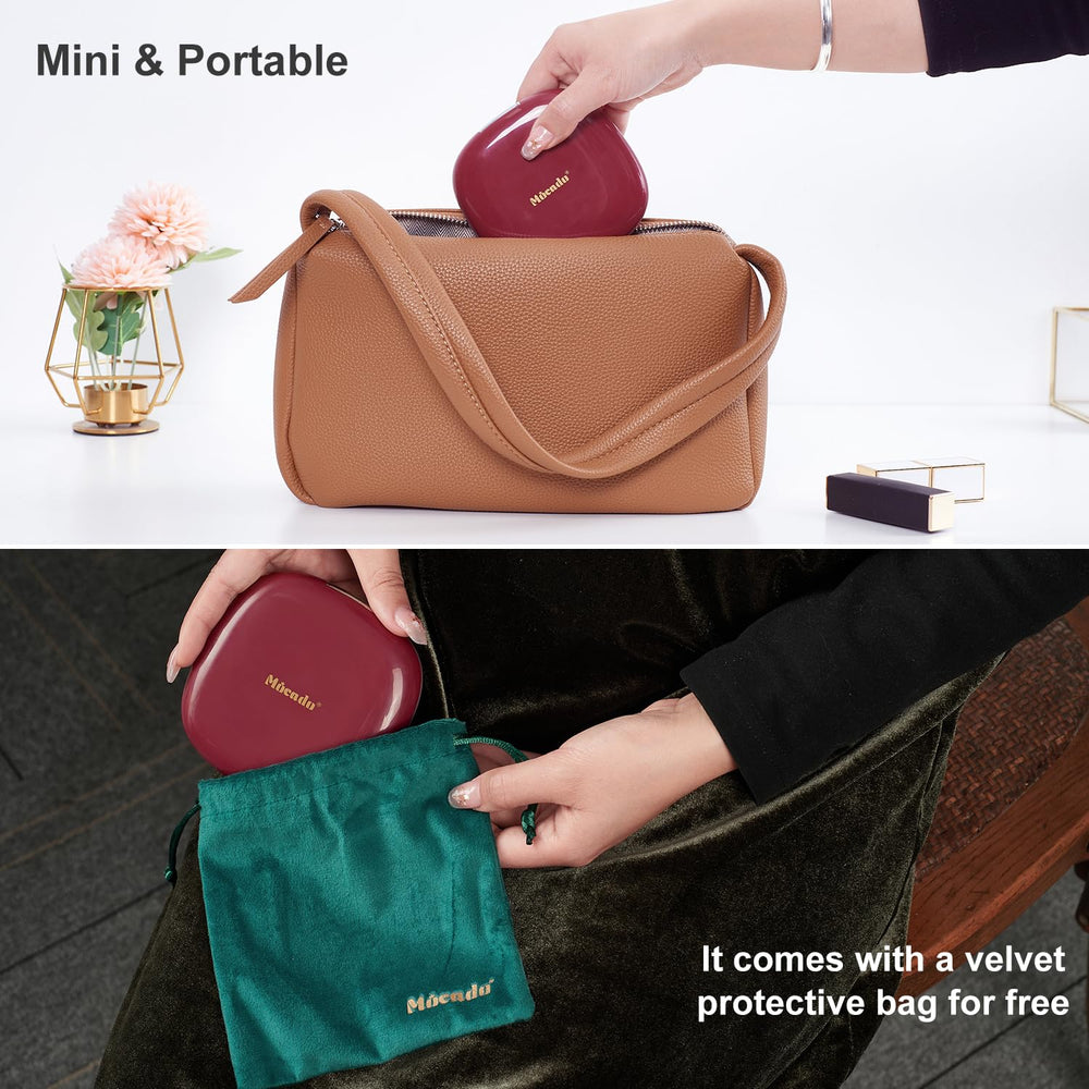 Mocado pocket-size mirror fitting into a small purse