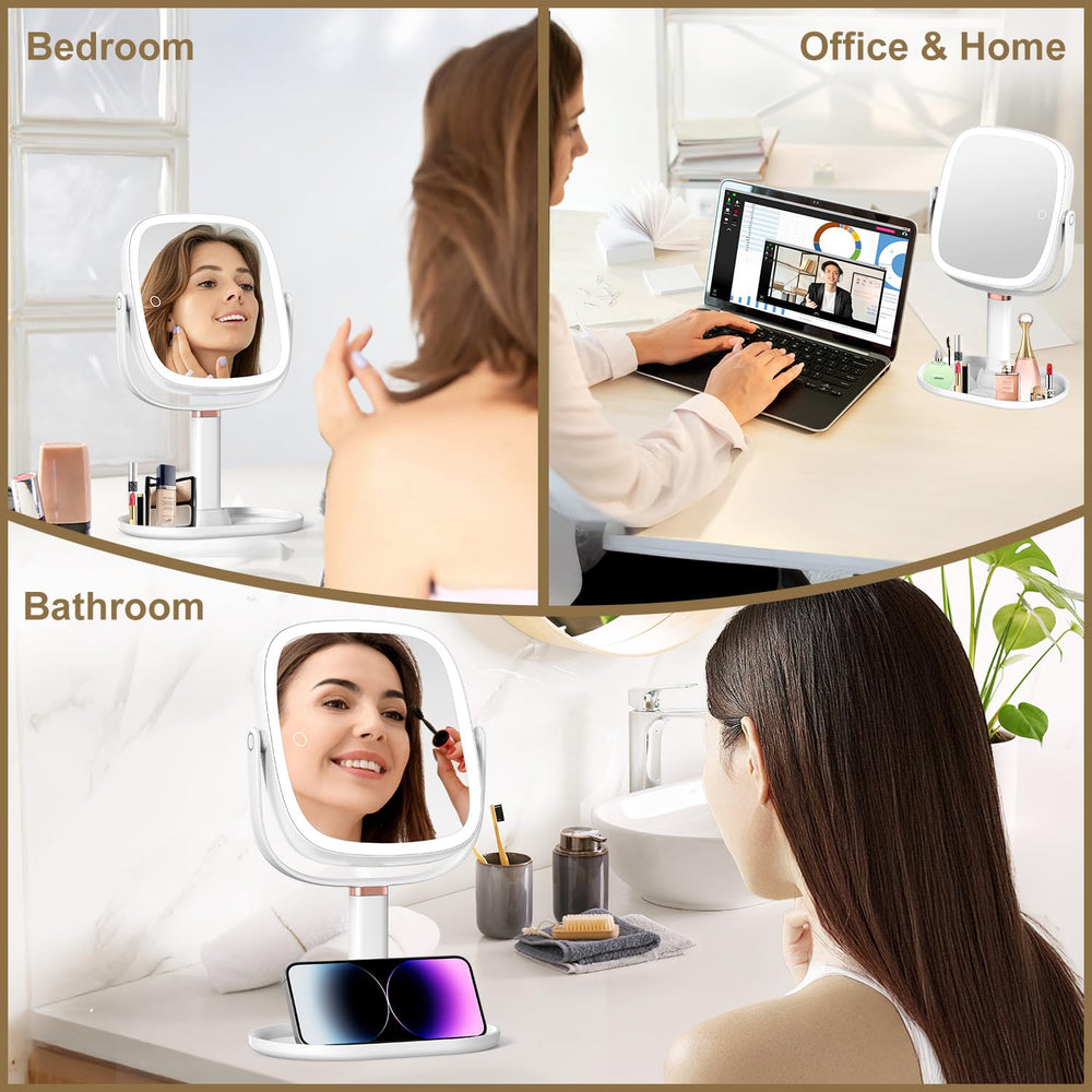 Mocado makeup mirror packaging side view highlights sturdy build