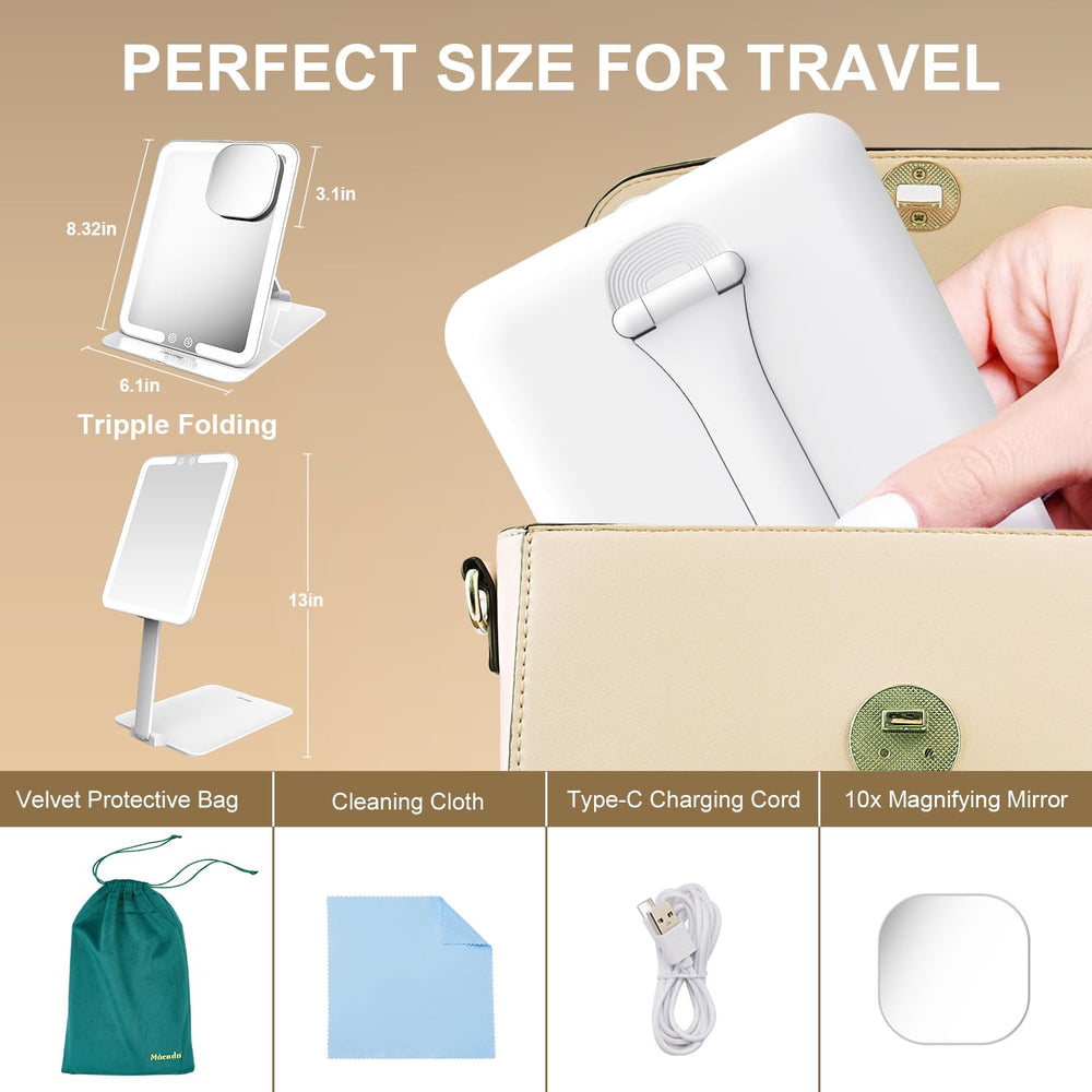 Mocado 10x magnifying mirror helps with precise eyeliner and lashes