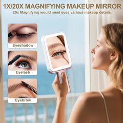 Mocado travel makeup mirror 20x magnification for detail work