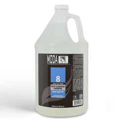 MODA Deep Cleansing Shampoo bottle front showing 128 oz family size.