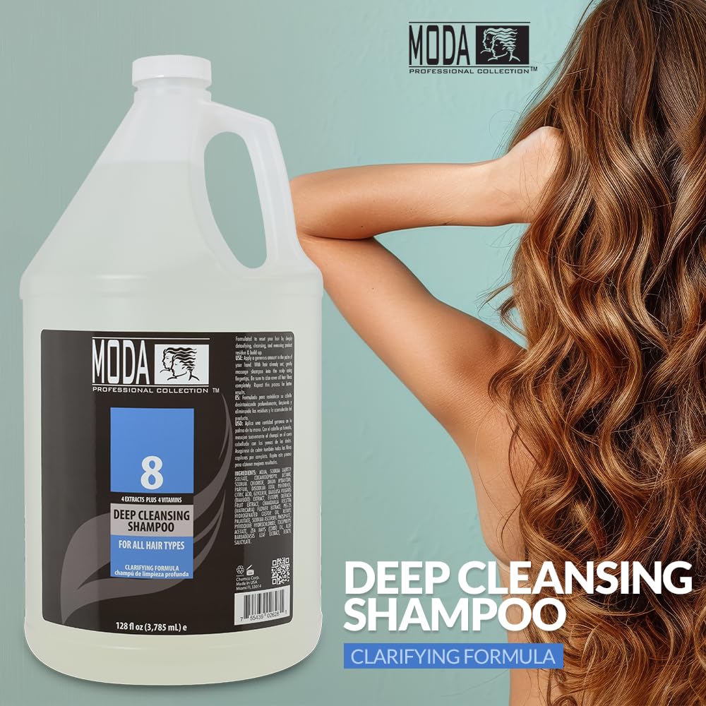 MODA usage scene shows family shower and refreshed hair.
