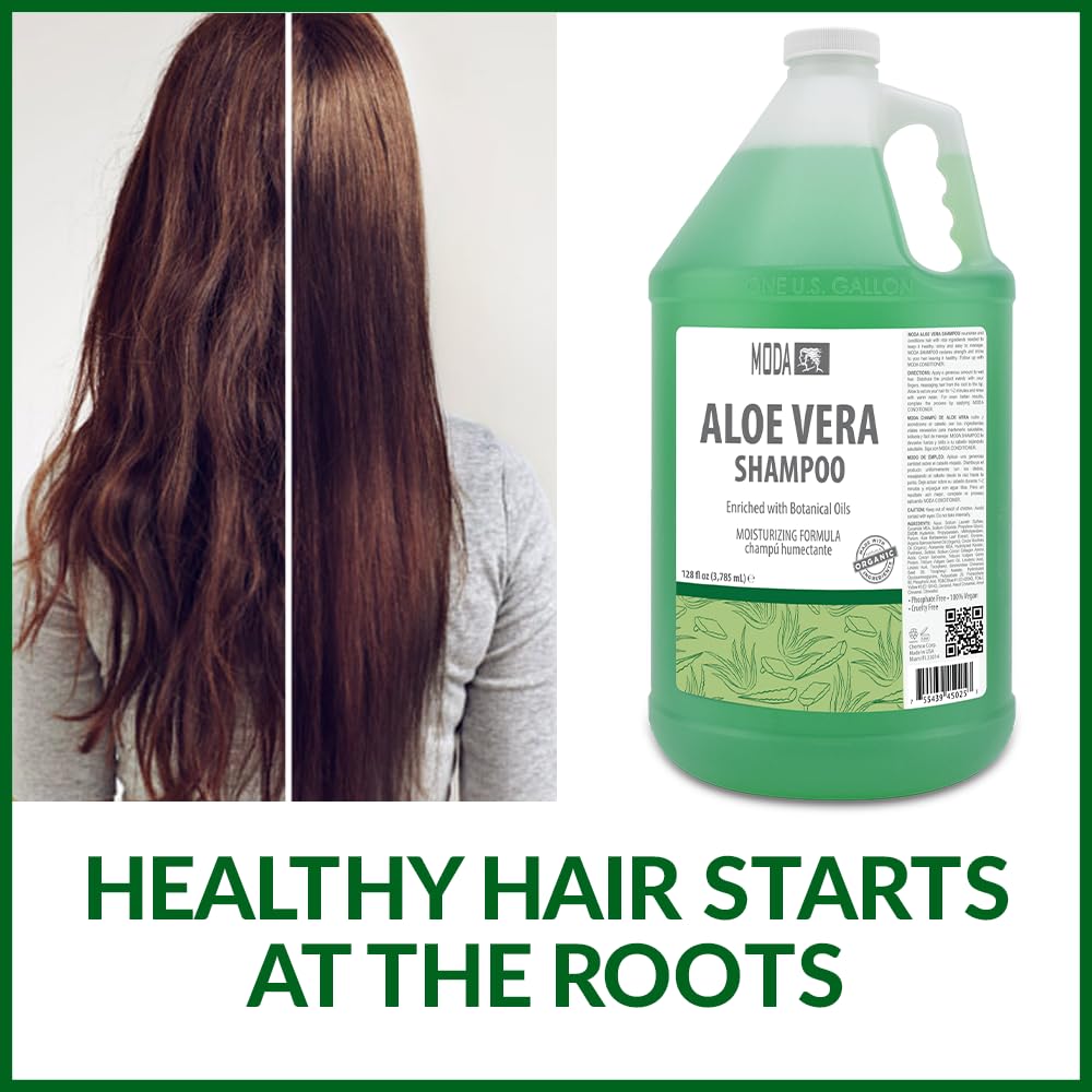 MODA Moisturizing Shampoo family-friendly design suggests safe daily use for all ages