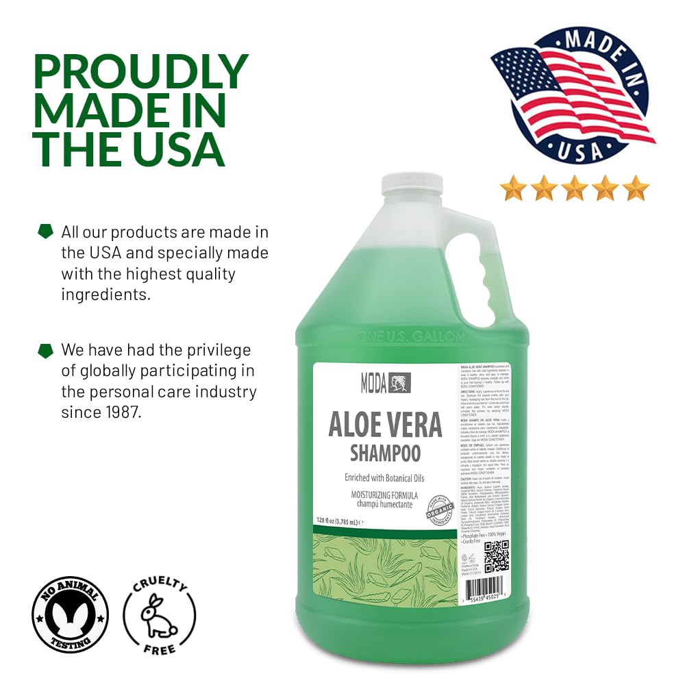 MODA Moisturizing Shampoo ingredients-glycerin close-up shows hydration and moisture retention