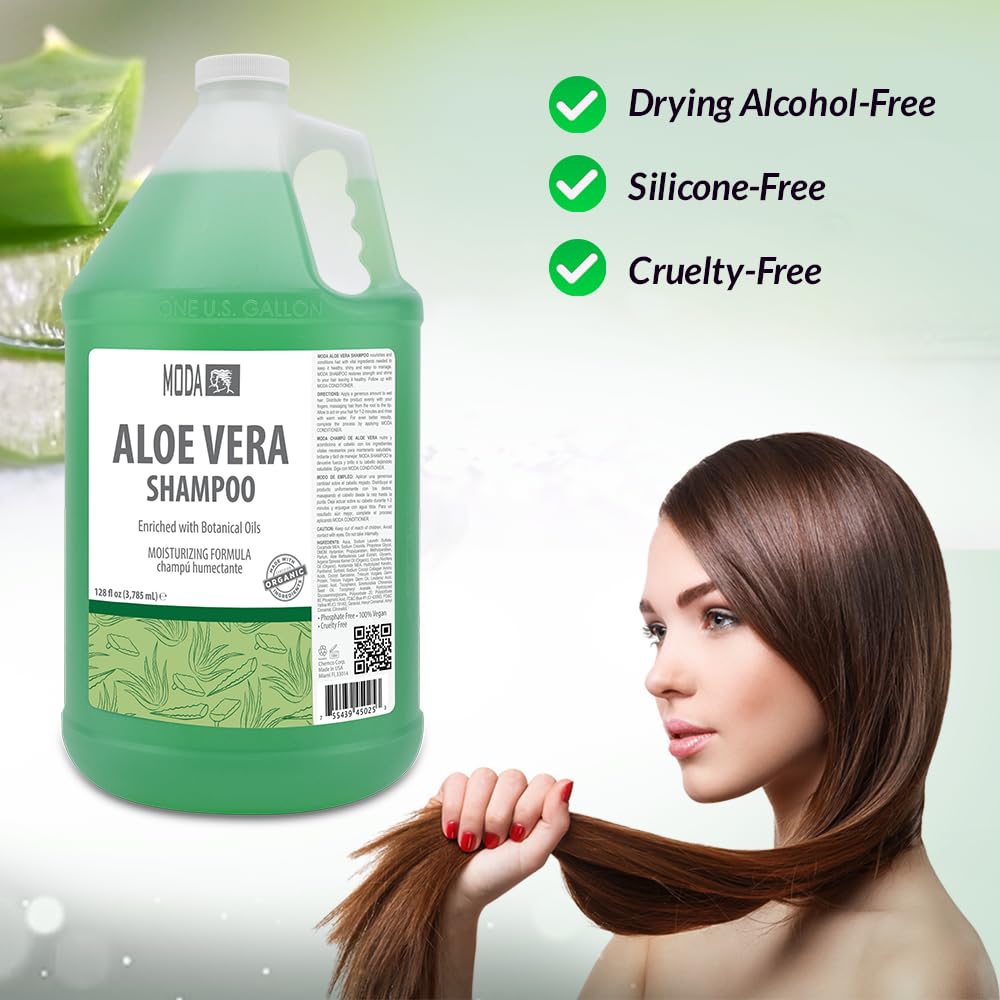 MODA Moisturizing Shampoo ingredients-keratin close-up highlights strength and repair potential