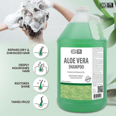 MODA Moisturizing Shampoo lather demonstrates rich foam for clean, refreshed hair