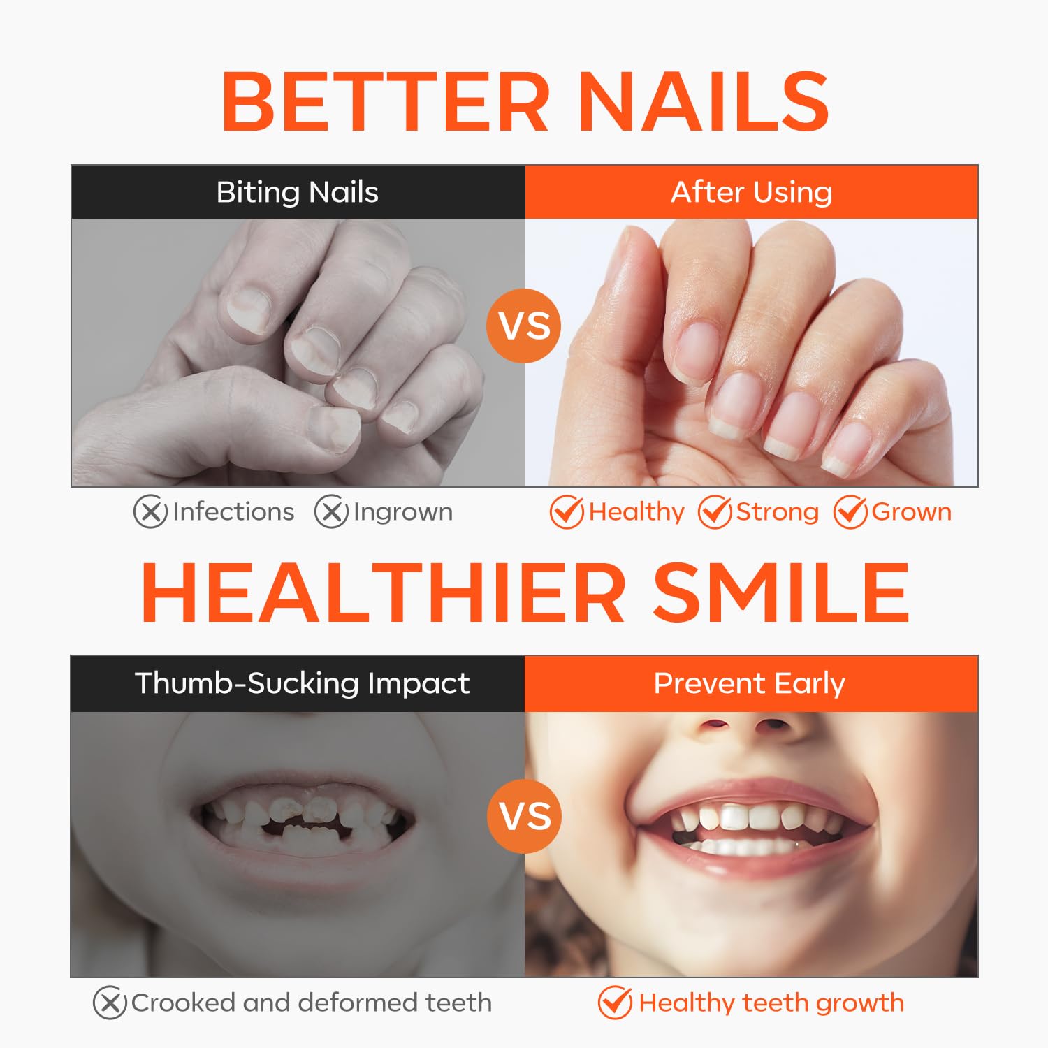 Modelones 2pcs nail biting set includes two tools for home and travel use