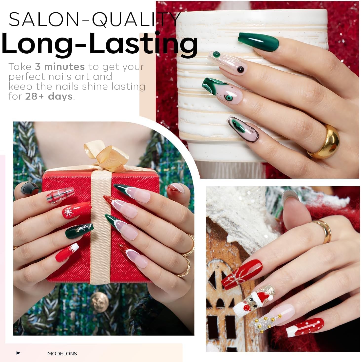 Modelones 36-color swatches display a broad palette for creative nail art.