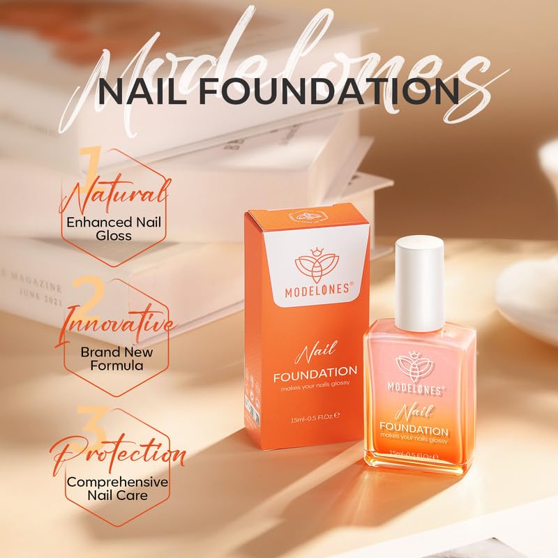 Modelones 5-free formula supports safe nail care with evening primrose oil.
