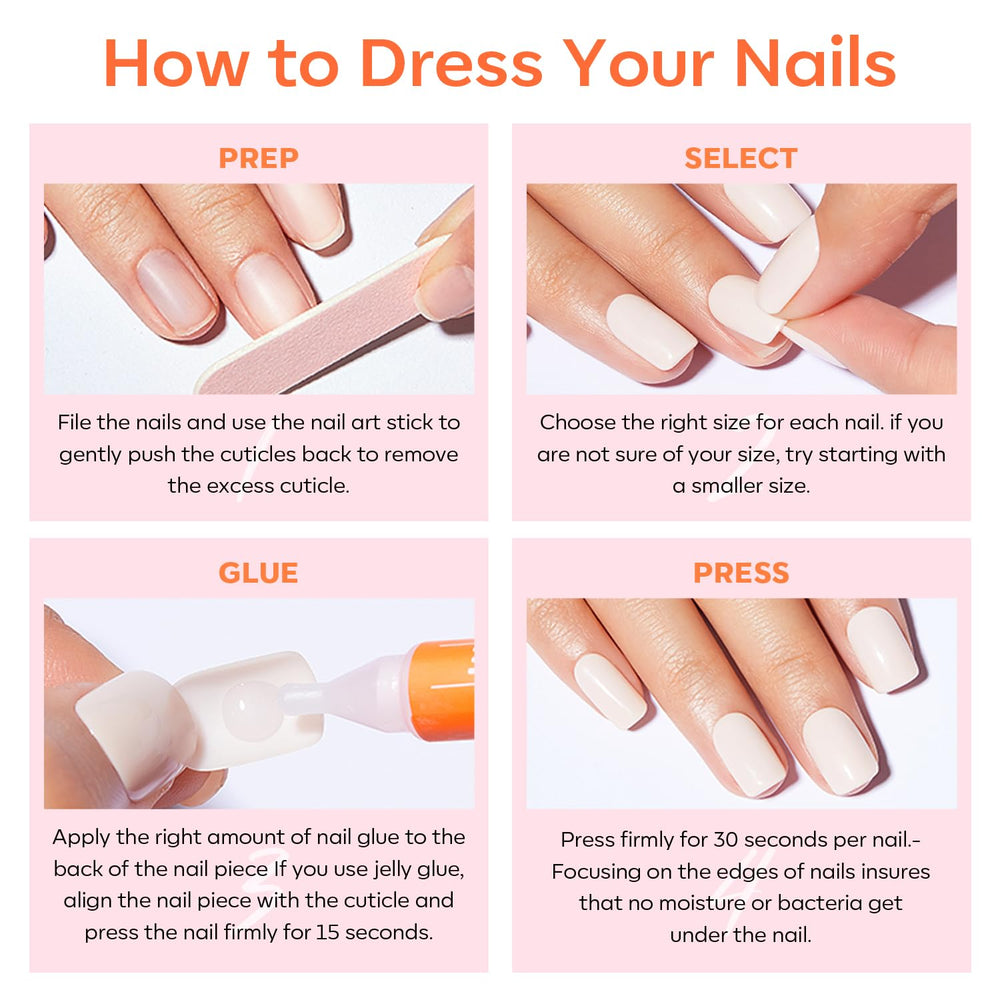 Modelones ABS smudge-proof nails offer durable reusable wear at home