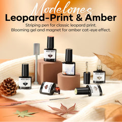 Modelones amber brown jelly gel for natural-looking nails