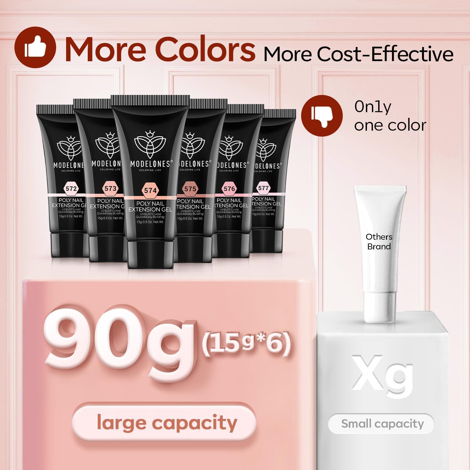 Modelones at-home manicure setup enabling quick salon-like results.